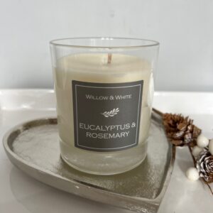 Silver Heart Candle Plate