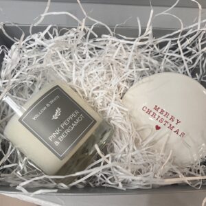 Gift Box with Classic Candle and Candle Coaster